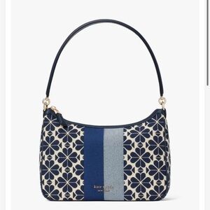 NWT Kate Spade Flower Jacquard Stripe Sam Small Convertible Shoulder Bag